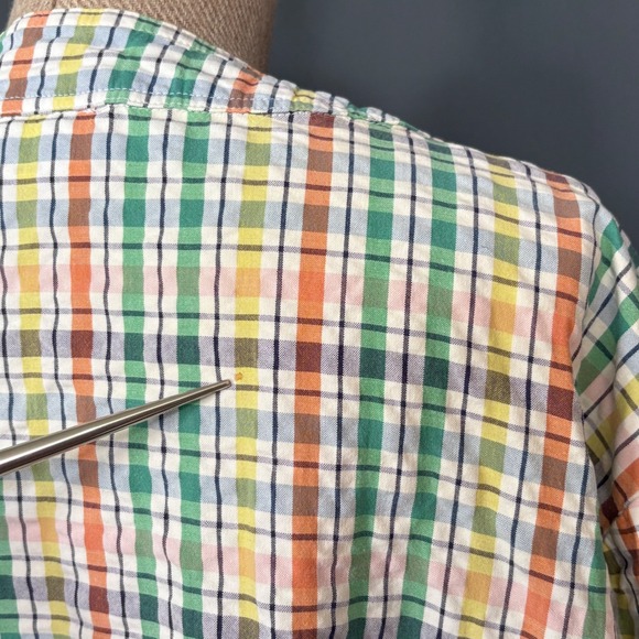 The Vermont Country Store Plaid Cotton Mumu Dress | SZ Large | Cottagecore - Picture 4 of 6